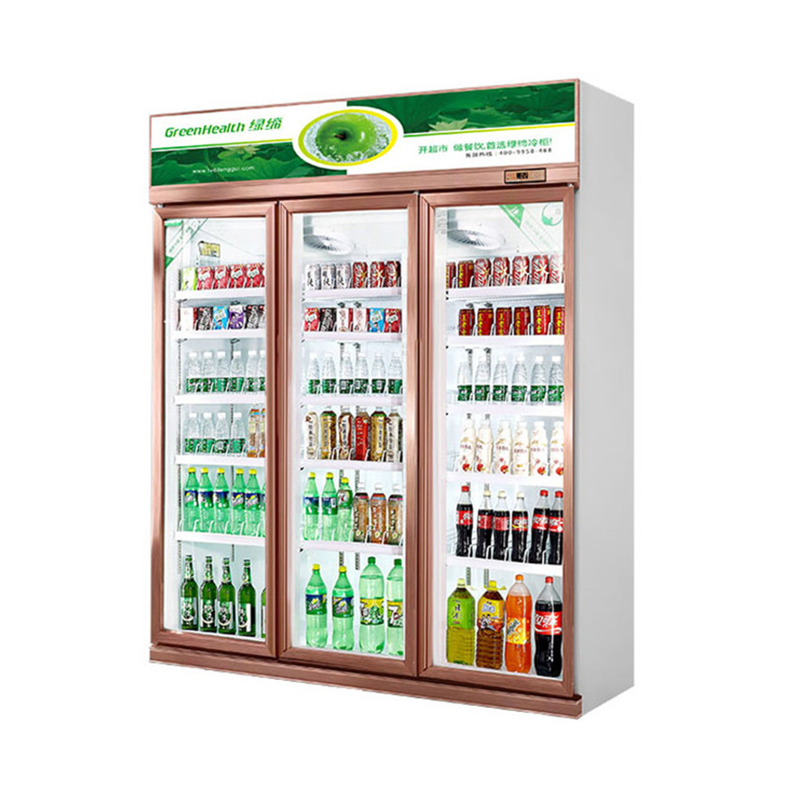 Commerciële Hoge Drank koelere Vertoning - het Materiaal van de de Deurkoeling van het kwaliteitsglas