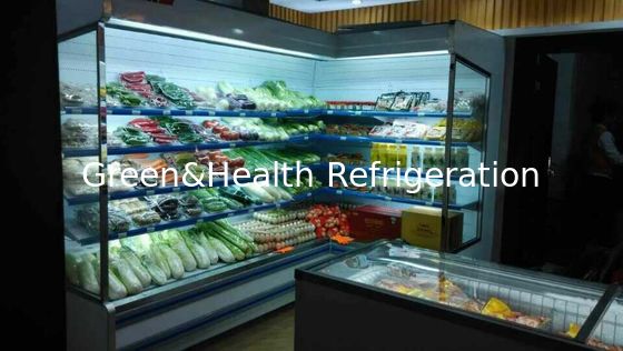 Verticale LEIDENE van het Luchtgordijn Licht Open Koeler Hoektype van Multideck