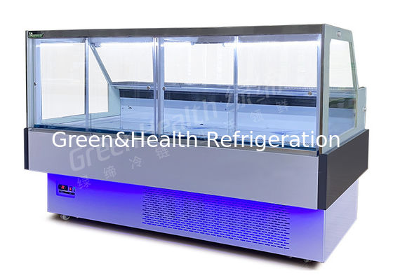 De witte Front Open Sliding Glass Door-Harder van de Delicatessenwinkelvertoning met Danfoss-Compressor