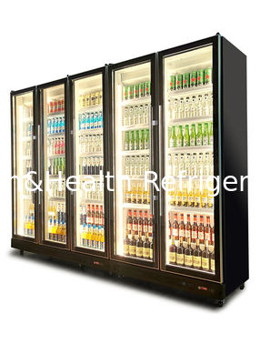 Zelf Sluitende Zwarte Rechte de Frisdrankenijskast van de Glasdeur voor KTV