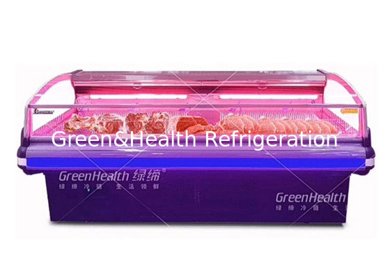 Ventilator de Koelhypermarket Open Diepvriezer van de Vleesvertoning voor Slager Shop