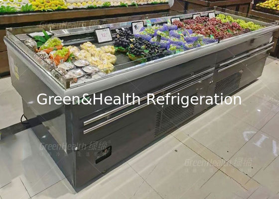 Factory Supply Fruit Shop Open Display Cooler Island Type voor commercieel gebruik