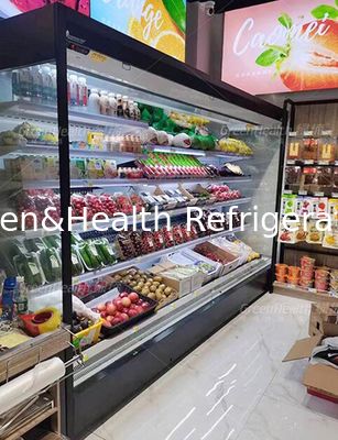 Grote staande koelapparatuur open koelmachine met meerdere dekken