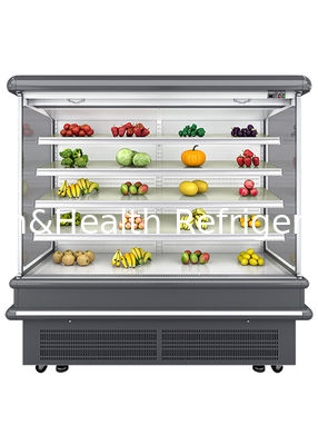 2.5m Supermarkt Multi Deck Open Chiller met dynamische ventilatorkoeling en automatische ontdooiing voor muur display koelkast