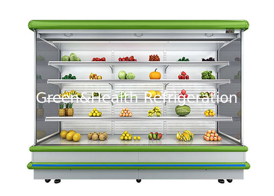 Open voorkant Automatisch ontdooien Luchtgordijn Merchandiser Display Multi Deck Chiller