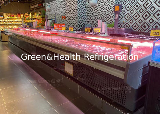 De enige Diepvriezer van de de Delicatessenwinkelvertoning van het Temperatuur Verse Rundvlees voor Vleeswinkel