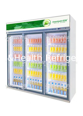 2 / 3 Harder van de deur de Commerciële Vertoning met Omschakelaarscompressor 1008L