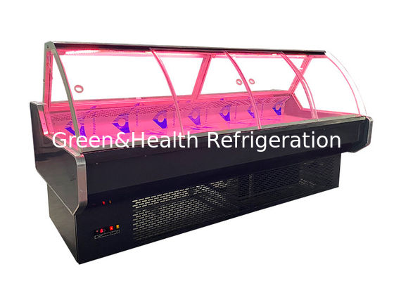 Commerciële van het Voedselvissen van het Delicatessenwinkelvlees de vertoningskoelkast met Glasdeur 1045W