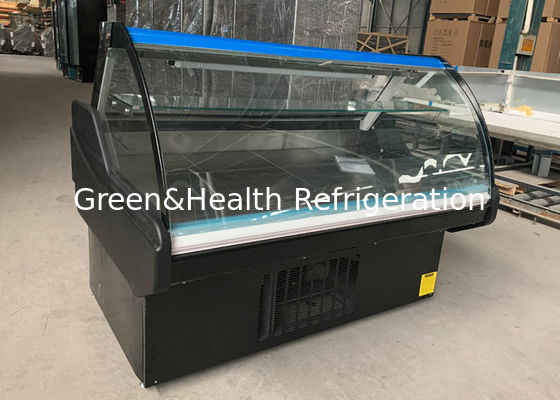 1M Front Flip Door Deli Display Refrigerator Slager Equipment Meat Freezer 100L