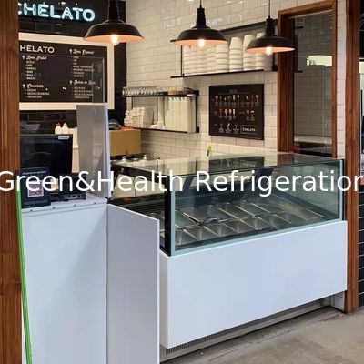 Vierkant type Ultra lage temperatuur ijs display vriezer Gelato kast