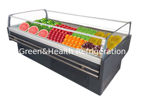 Dynamisch koelen Fruit Display Koelkast Multideck Open Chiller Voor Supermarkt