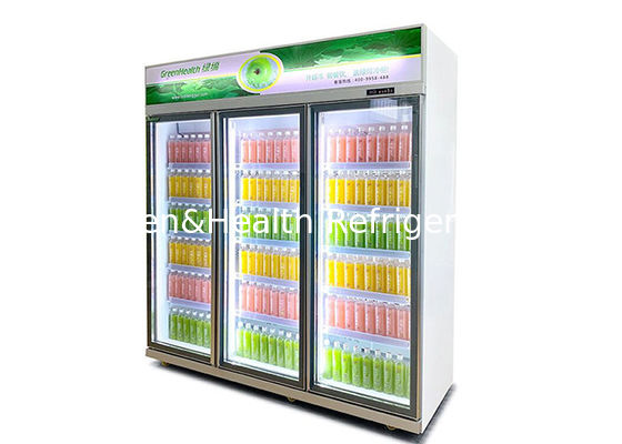 Multi-gate glas budget rechtop gekoelde display kast koelkast 738L