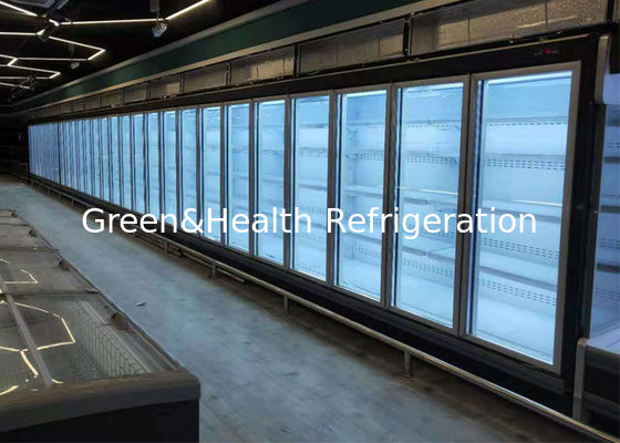 5 planken open koelmachine groenten fruit glas deur winkelruimte