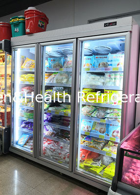 OEM geverfd stalen commerciële koelkast showcase rechtop drank koeler