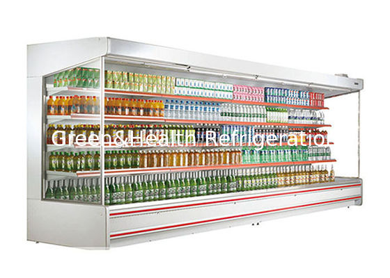Digitale besturing Multideck open koelventilator koeling diep scherm koelkast ingebouwd systeem