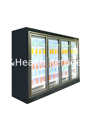 Remote Plug-In Multideck Open Beverage Display Chiller met R404A koelmiddel en dubbele luchtgordijn voor 2~8°C commerciële koeling