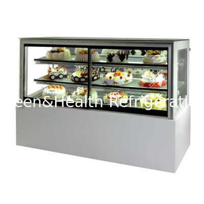 supermarkt Fan Cooling System Cake Display Freezer Voor gebak Dessert