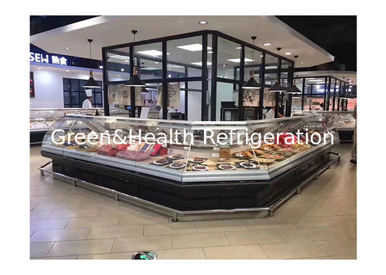 Commerciële grote vers vlees display vriezer diep display koelkast