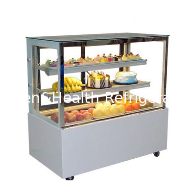 LED licht bakkerij kast Cake Display Chiller Met gemakkelijk bewegende wiel
