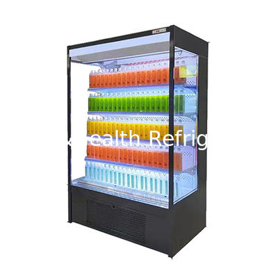Groentehandel 4 Display Schappen koud drank Multideck Open koeler Met LED verlichting