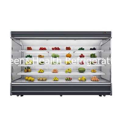 Commerciële multideck open koelmachine met 4 planken en 5 displayruimtes LED-verlichting en R22-koelmiddel