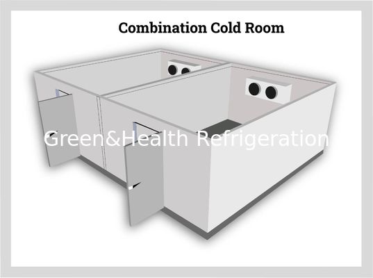 Commerciële walk-in koeler en vriezer met aanpasbare afmetingen Hoogdichtheid Polyurethane Isolatie en Copeland Compressor