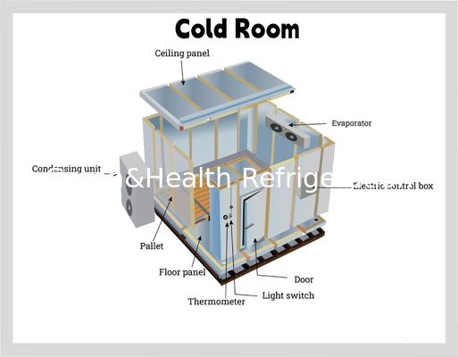 PU-paneel Voedsel Koelruimte Restaurant Commerciële Keuken Invriezer