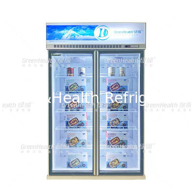 Inverter Visible Glass Display Freezer met automatisch sluiten van de achterdeur