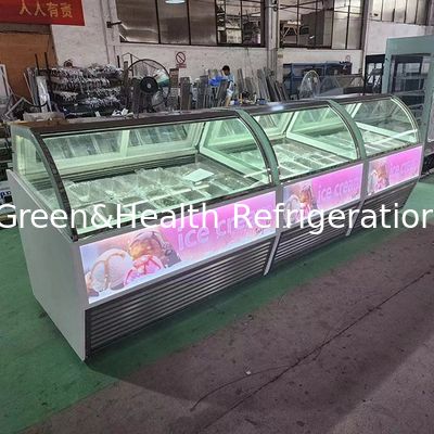 -22 graden Ultra Low Temperature IJs Cream Equipment IJs Cream Freezer Showcase