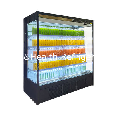 LED Supermarkt Display Chiller Met 4 Planken En 5 Display Zones