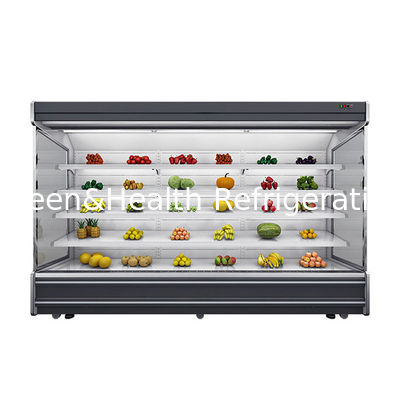 Supermarkt Air Cooling Multideck Open Groente Fruit Display Chiller