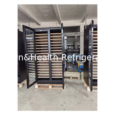 ETL-certificaat Eén-/twee-deurs beukenhouten plank glazen deur roodwijnopslag vriezer