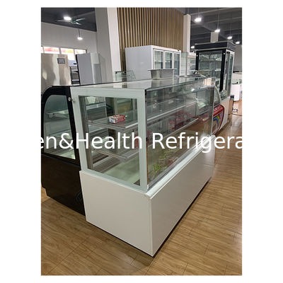 Meerdere lagen doorzichtig glas Taartwinkel Gebruik opslag Display Taart Display Vrieskas