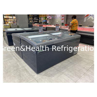 Grote capaciteit cryogene diepvriesproducten/Rijst-vlees knoflook/zeevruchtenopslag Display Island Cabinet Freezer