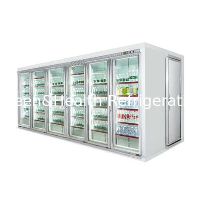 Gekoelde de Vertoningsharder/Gang van de Glasdeur in Ontploffingsdiepvriezer met Vertoningsplank voor Vlees en Groente