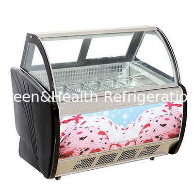 Commerciële multi-plate ijs, koelkas, verpakking, display, vriezer