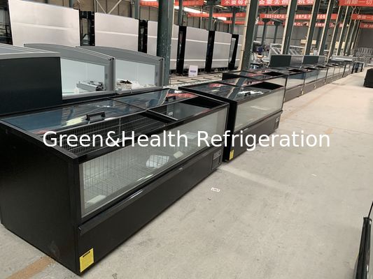 -22 graden Diepvries Vismarkt display Plug-In Eilandvriezer voor Supermarkt