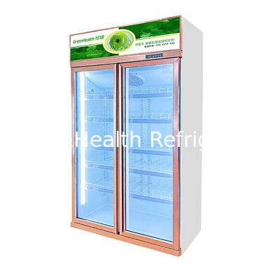 Verticale winkel met twee glasdeuren