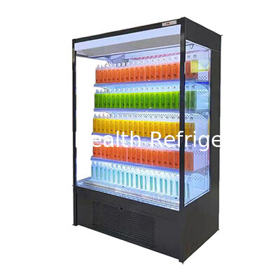 Open Style Display Koelkast met 2~8°C Temperatuurbereik LED-verlichting en Afstandssysteem voor Supermarkten