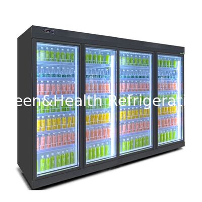 Ventilatorkoeling Commerciële drankkoeler met 5 planken en digitale controller voor supermarktdisplay