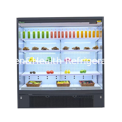 Commerciële open display koelkast met 2-8°C instelbare LED-verlichting en afstandsbediening