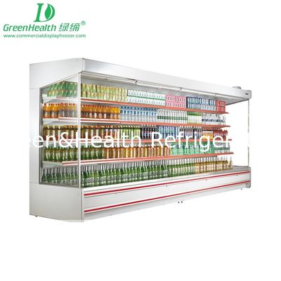 Groenten Multideck Chiller Fruit / Beverage Open Display Koelkast Voor Supermarkt Met Spray