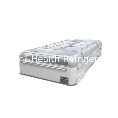 De zwarte Diepvriezer van de Kleuren Commerciële Vertoning voor Zeevruchten Regelbare Rekken