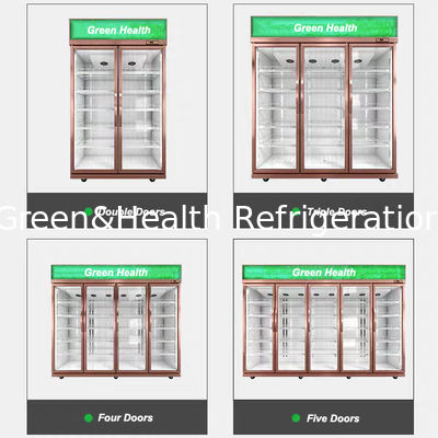 R134 Rechte de Deurijskast van het Supermarkt Commerciële Glas